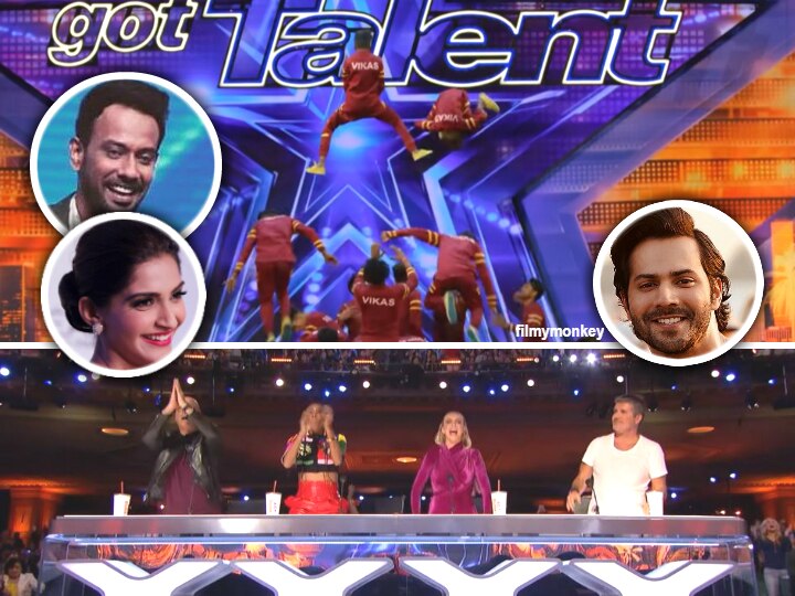 America's Got Talent: The 'Dance Plus 4' finalists 'V Unbeatable' group gets standing ovation in the US reality show! Varun Dhawan, Sonam Kapoor, Dharmesh Yelande cheer for them 'Dance Plus 4' finalists 'V Unbeatable' group gets standing ovation in 'America's Got Talent'; Varun, Sonam, Dharmesh Sir cheer for them