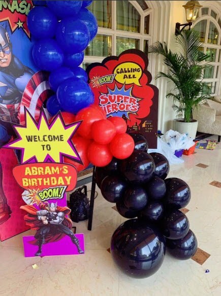 And it was the littlest sibling Abram Khan who started this with his Birthday bash on May 27th as he turns 6