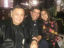PICS: Manish Malhotra visits Rishi Kapoor & Neetu Kapoor in New York!