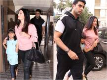 PICS: Abhishek Bachchan & Aishwarya Rai Bachchan enjoy a movie date with daughter Aaradhya