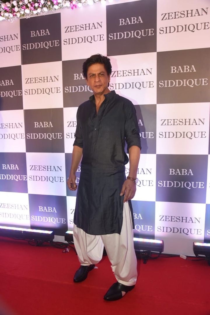 Shah Rukh Khan looked dapper in a traditional pathani and stole the limelight from the other guests.