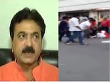 SHOCKING VIDEO ! BJP MLA Balram Thawani caught on camera kicking woman; says it was self-defence