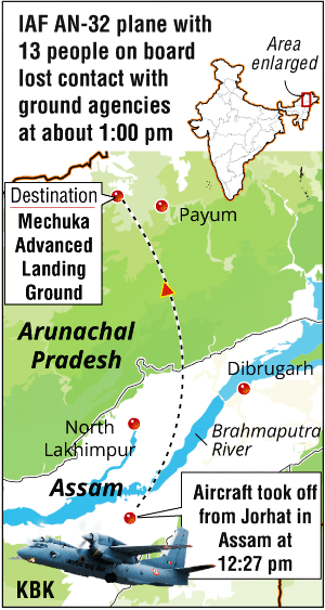 Missing AN-32 aircraft with 13 on board not located yet; no wreckage sighted