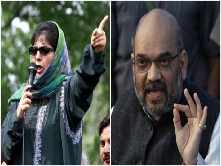 PDP chief Mehbooba Mufti calls for political solution of Kashmir issue, bats for talk with Pakistan; attacks Home Minister Amit Shah Mehbooba Mufti calls for political solution of Kashmir issue, bats for talk with Pakistan; attacks Amit Shah