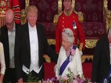 Trump touches Queen at state dinner; sparks debate over breach of royal protocol