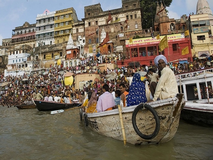 Heatwave: Playing shehnai in Ganga, praying for rains Heatwave: Playing shehnai in Ganga, praying for rains