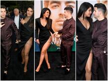 PHOTOS: Priyanka Chopra wows in a racy chainmail dress posing alongside hubby Nick Jonas at the premiere of the new Jonas Brothers documentary Chasing Happiness