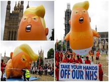 PICTURES: Angry \'Trump Baby\' Balloon In Nappy Takes To Sky Outside UK Parliament