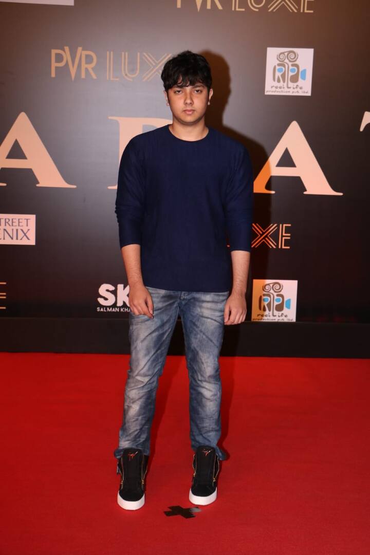 Sohail Khan and Seema Khan’s son Nirvaan Khan was also spotted the special premiere of ‘Bharat’. (Source- Manav Manglani)