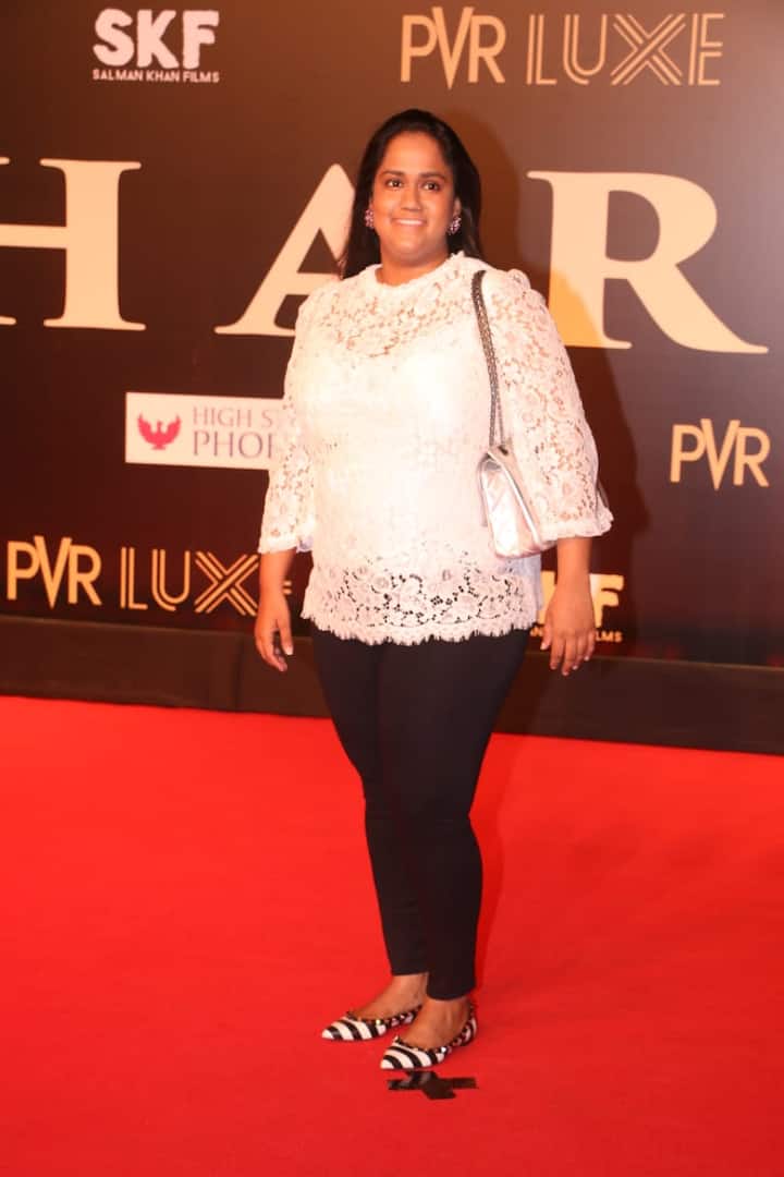 Arpita Khan was spotted at the premiere sans her husband Aayush Sharma (Source- Manav Manglani)