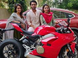 PICS: TV actor Shoaib Ibrahim buys a luxury bike on Eid, celebrates with family!