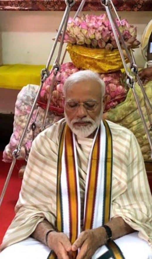 PM also posted images of his visit to the over 5,000-year-old shrine on the micro-blogging site. (Twitter)