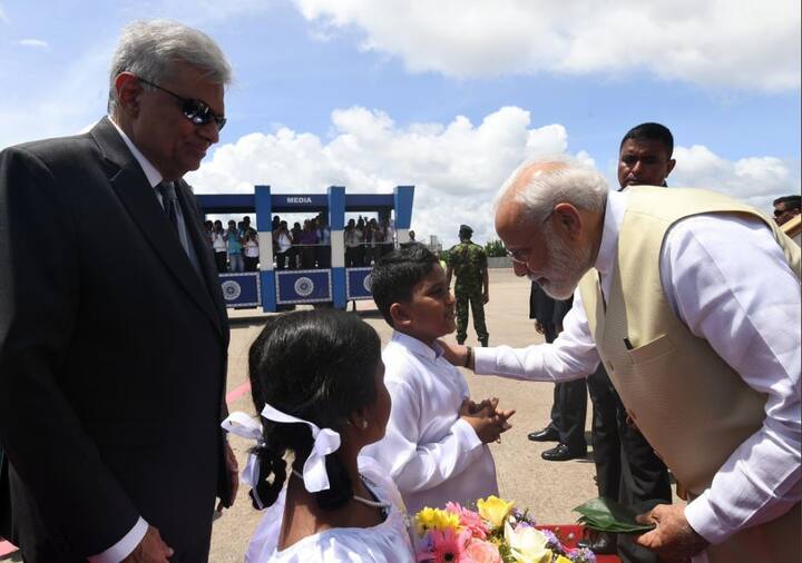 PM Modi is visiting Sri Lanka on the second leg of his first foreign visit after being re-elected. / Image: Twitter