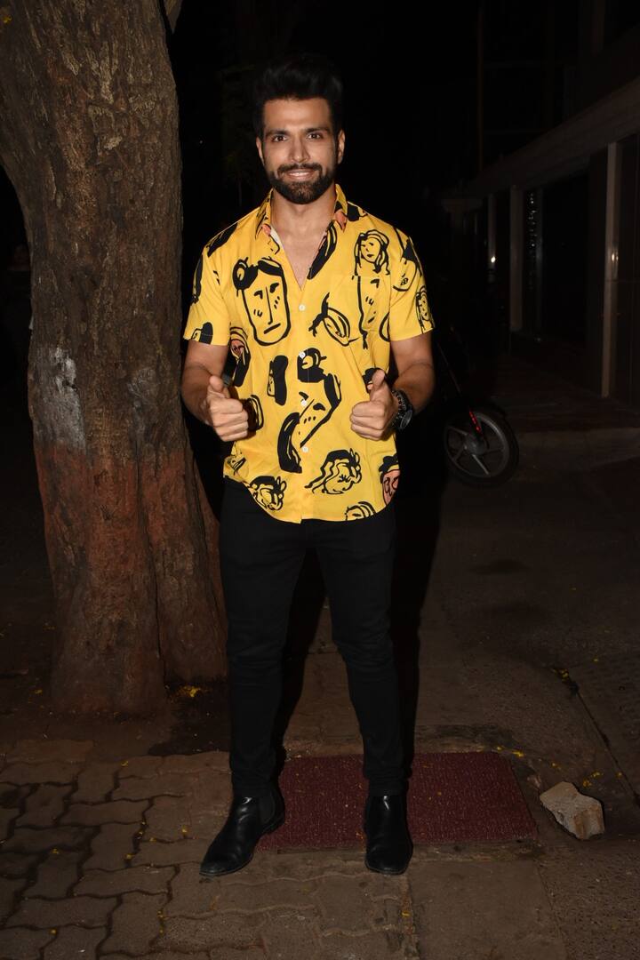 TV star Rithvik Dhanjani at Ekta Kapoor's birthday bash. (Photo: Manav Manglani)