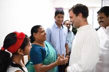 PHOTOS: Rahul Gandhi meets Kerala nurse who held him in her hands as a newborn