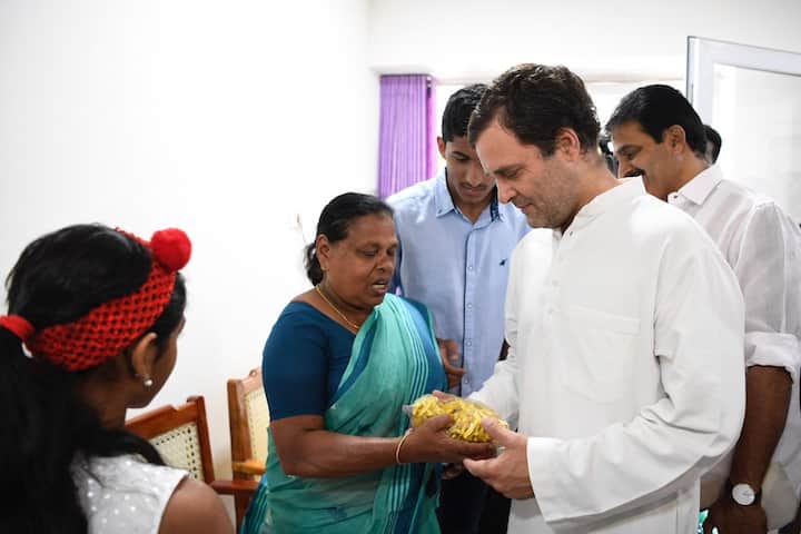 As a trainee nurse, Vavathil had taken care of Gandhi at Delhi's Holy Family Hospital after his birth on June 19, 1970. Image: Twitter