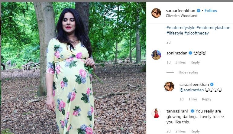 Soon-to-be mommy Sara Arfeen Khan flaunts her baby bump in new PIC