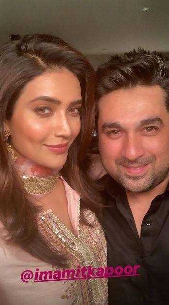 ‘Naagin 3’ and ‘Qayamat Ki Raat’ actress Karishma Tanna also attended Aamna Sharif’s Eid party.