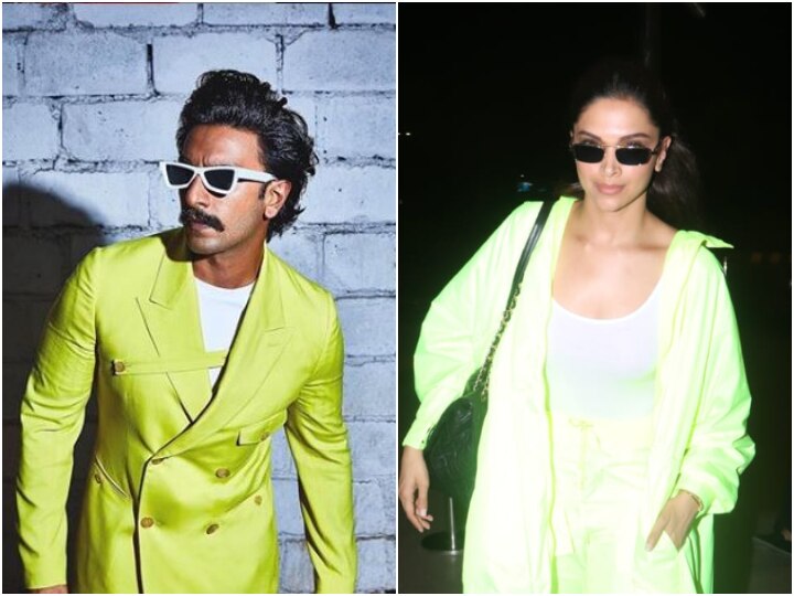 Ranveer Singh gives style tips to Deepika Padukone? Netizens think so after DP spotted wearing neon color at airport Ranveer Singh gives style tips to Deepika Padukone? Netizens think so after DP wears neon-green dress at airport