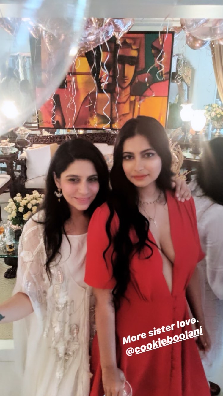 Rhea Kapoor turns hot and bold at sister Sonam Kapoor's birthday, dons a red gown with plunging neckline!