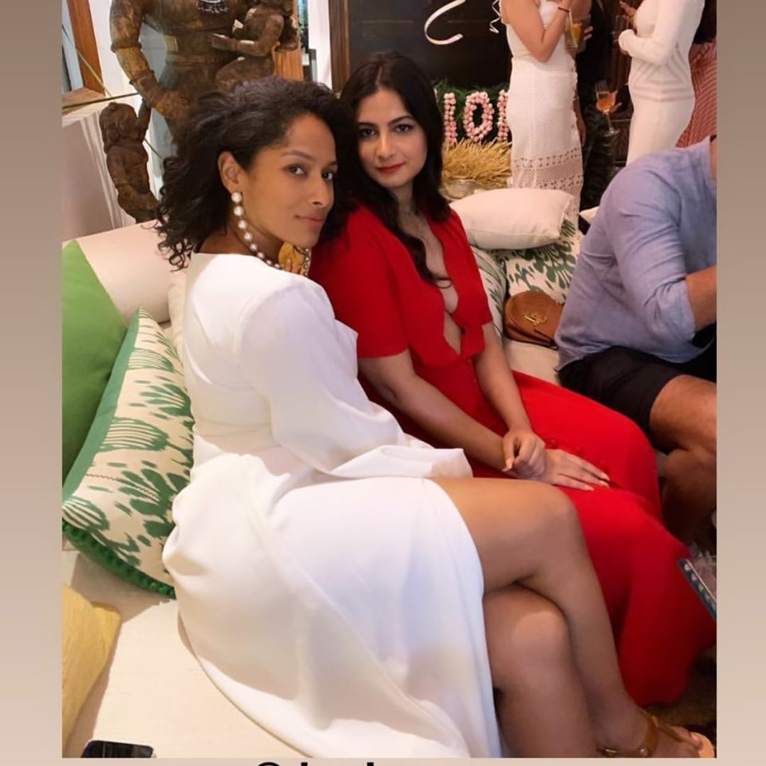 Rhea Kapoor turns hot and bold at sister Sonam Kapoor's birthday, dons a red gown with plunging neckline!