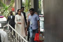 PHOTOS:Hema Malini & Dharmendra visit daughter Esha Deol and her newborn daughter Miraya Takhtani at the hospital!