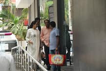 PHOTOS:Hema Malini & Dharmendra visit daughter Esha Deol and her newborn daughter Miraya Takhtani at the hospital!