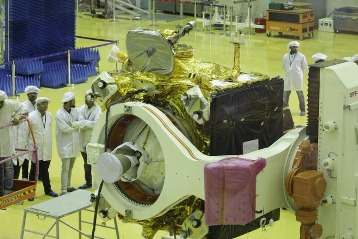 The Lander would separate from the Orbiter and soft land at the pre-determined site close to lunar South Pole. 