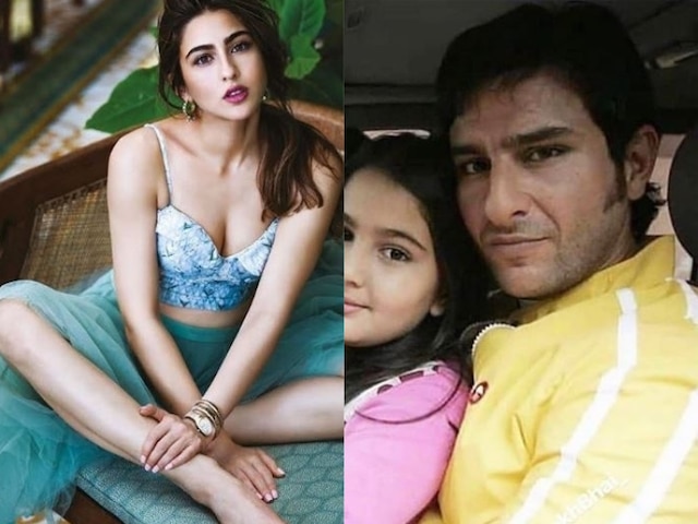 THROWBACK THURSDAY! Sara Ali Khan poses as daddy's lil girl with father Saif Ali Khan! Sara Ali Khan with father Saif Ali Khan in throwback pic