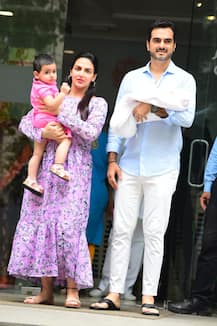 IN PICS: Esha Deol, hubby Bharat Takhtani take their NEWBORN BABY GIRL home, three days after birth!