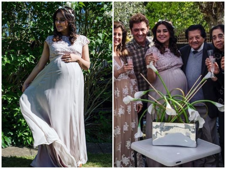 Pregnant 'Jamai Raja' actress Sara Afreen Khan flaunts baby bump at her baby shower ceremony! SEE PICS! Pregnant TV actress Sara Arfeen Khan beams with joy at her baby shower ceremony!