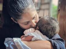 New mommy Chhavi Mittal shares adorable picture with newborn son Arham as he turns one month old!