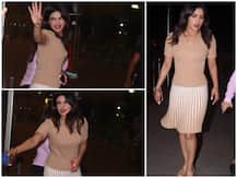 IN PICS: Priyanka Chopra flaunts her mangalsutra at the airport as she leaves for New York!