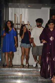 PHOTOS: Shahid Kapoor\'s wife Mira Rajput flaunts her gym toned legs as she enjoys romantic dinner date with hubby on a rainy day in Mumbai!