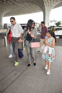 Photos: Sushmita Sen with father & daughters off to Goa for brother Rajeev Sen and TV actress Charu Asopa’s DESTINATION WEDDING!