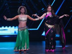 PICS: 'Dance Deewane 2' judge Madhuri Dixit ticks off belly dancing from her bucket list!