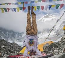 SEE PICS: Yoga at Mt Everest\'s 17k-feet Base Camp! Indian Embassy in Nepal does a historic first