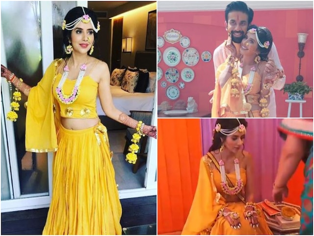 Rajeev Sen & Charu Asopa wedding: Bride-to-be looks radiant during haldi, see PICS & VIDEO Sushmita Sen's brother Rajeev Sen & Charu Asopa Haldi ceremony pictures & videos