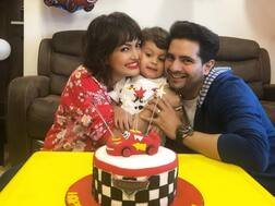 PICS & VIDEO: 'Yeh Rishta' actor Karan Mehra & wife Nisha Rawal celebrate son Kavish's 2nd birthday in the CUTEST way possible
