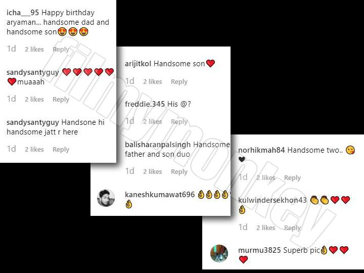 And the fans cannot stop praising the good looking duo posing together. Aryaman is shown lot of love for his good looks.