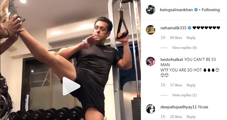 VIDEO! Salman Khan’s intense workout gets EPIC reaction from Rakhi Sawant; Fans call Bharat actor 'sexy & hot at 53