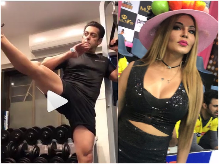 Salman Khan Ke Xx Video - VIDEO! Salman Khan's intense workout gets EPIC reaction from Rakhi Sawant;  Fans laud Bharat actor for his fitness