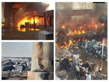 PICTURES: Major Fire Breaks Out Near Delhi\'s Kalindi Kunj Metro Station