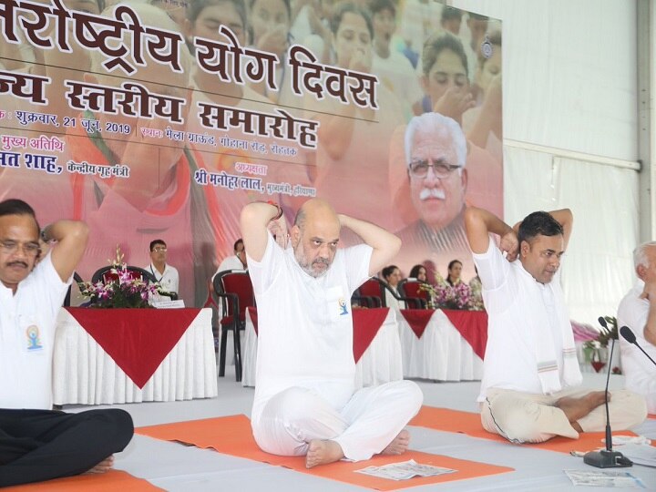 Amit Shah credits PM Modi for taking Yoga to the world Amit Shah credits PM Modi for taking Yoga to the world