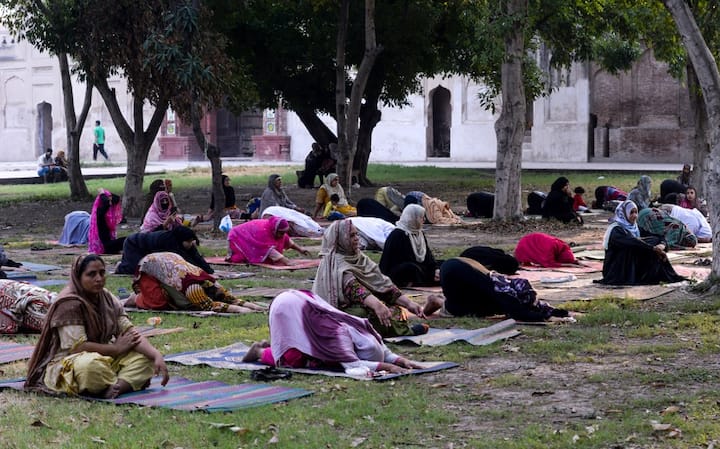 There are no extreme physical poses and one could perform the exercises in modest & light clothing. (PIC/AFP) 