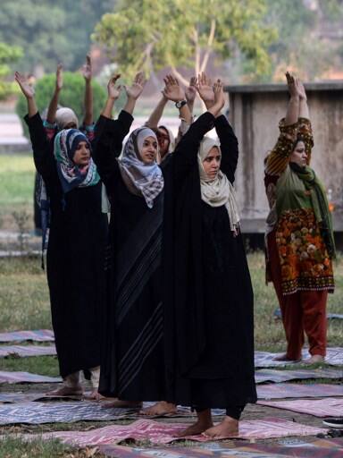 Yoga promotes blood circulation which can do wonders for the skin, hair and nails. (PIC/AFP)