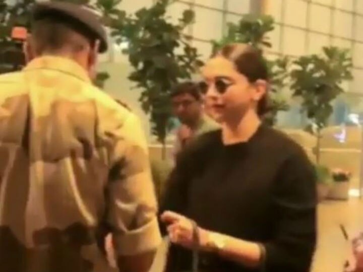 Airport security guard asks Deepika Padukone for her ID proof!  WATCH: Here's what happened when an airport security guard asked Deepika Padukone for her ID proof!