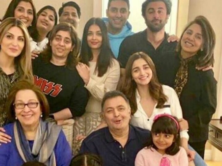 Aishwarya, Abhishek & Aaradhya Bachchan party with Ranbir Kapoor-Alia Bhatt as they join Rishi Kapoor in New York! SEE PIC! VIRAL PIC: Aishwarya, Abhishek & Aaradhya party with Ranbir-Alia as they join Rishi Kapoor in New York!