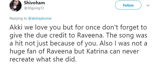 Akshay Kumar trolled for not giving credit to Raveena Tandon in tweet on 'Tip Tip Barsa Paani