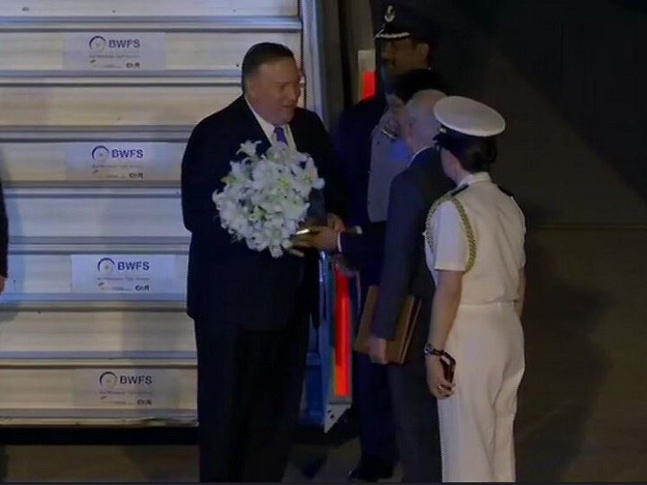 US Secretary of State Mike Pompeo arrives in India US Secretary Of State Mike Pompeo Arrives In India